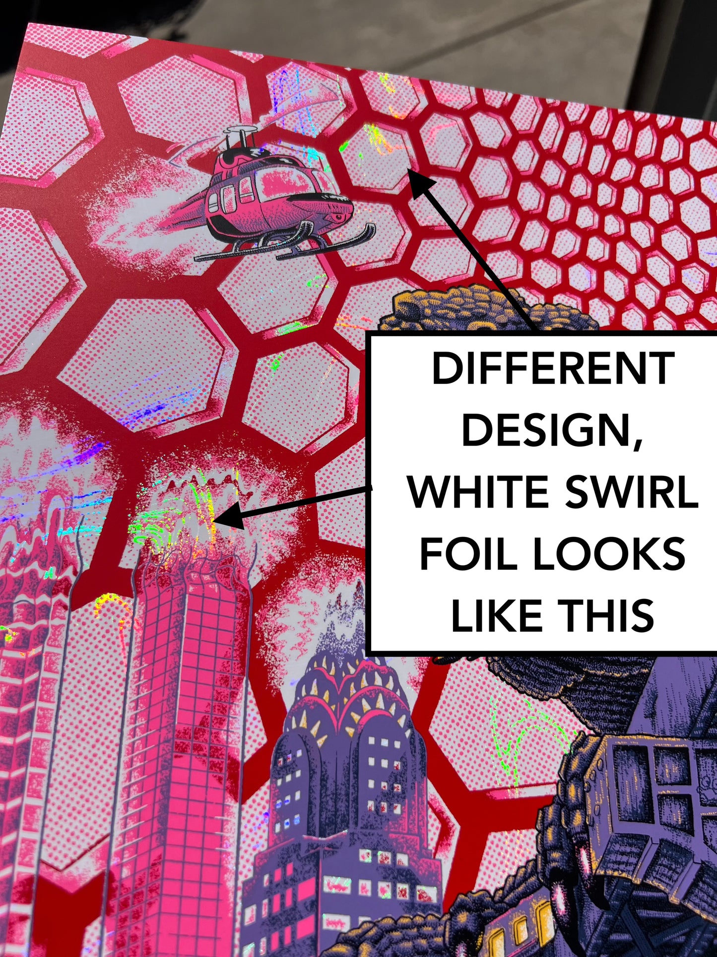 Field of Vision Reprint - Purple & Green White Swirl Foil