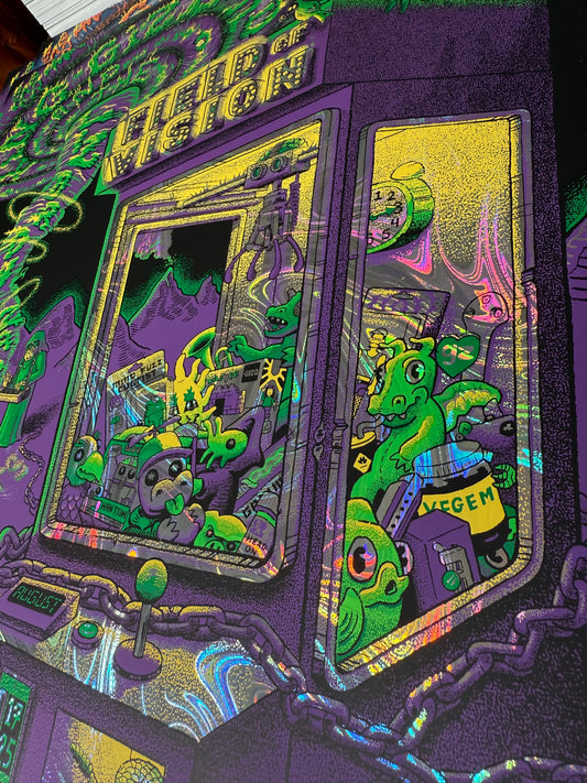 Field of Vision Reprint - Purple and Green Holo Swirl