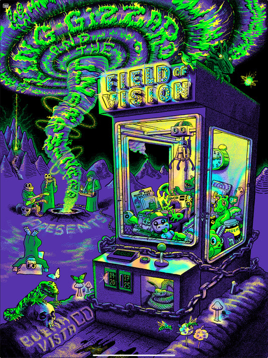 KGLW Field of Vision Reprint - Purple & Green White Swirl Foil