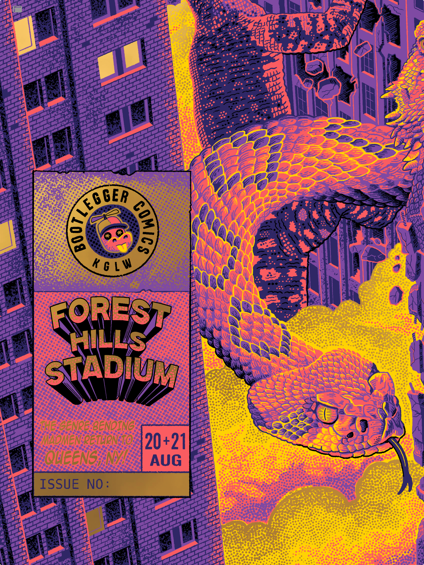 'King Gizzard NY 2026 Bootleg GOLD FOIL'