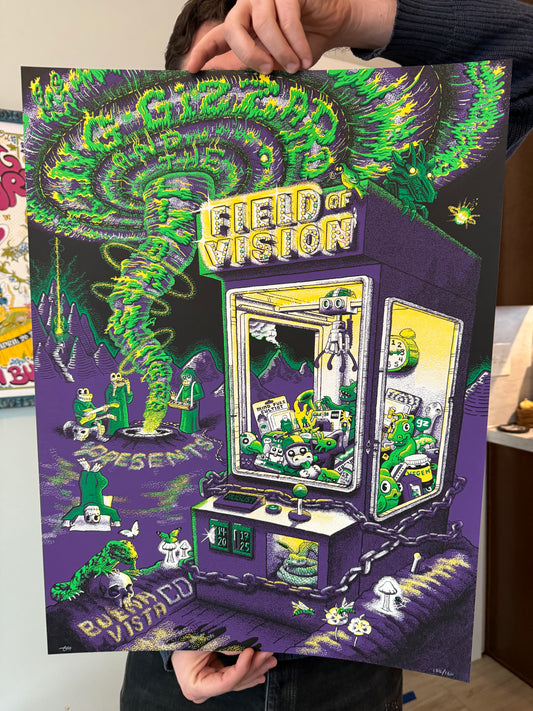 KGLW Field of Vision Reprint - Purple & Green White Swirl Foil