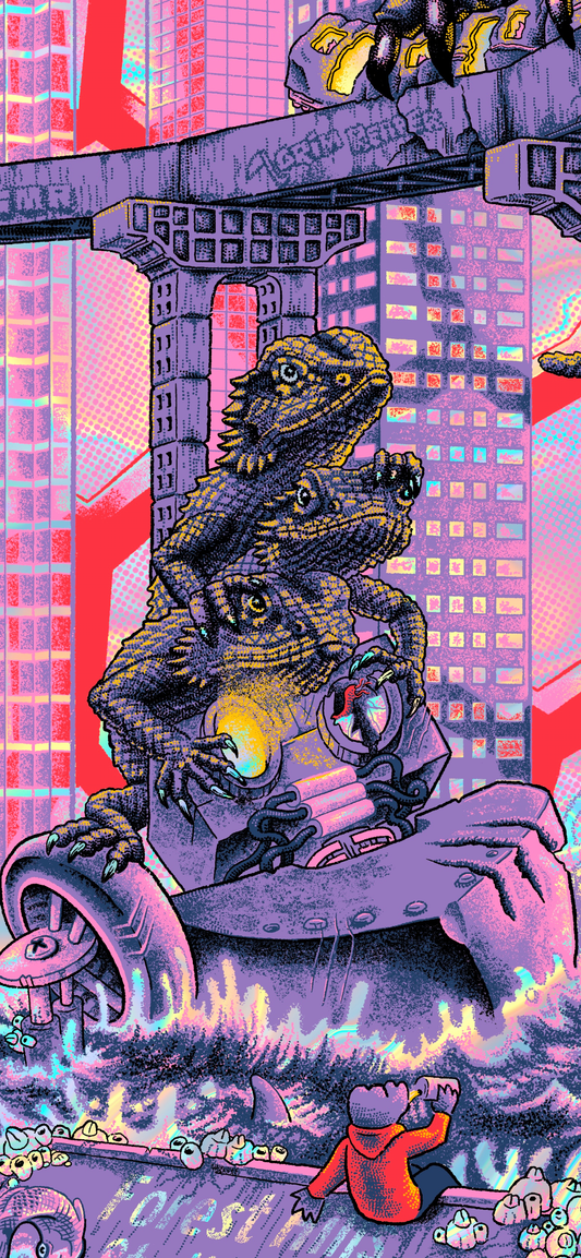 'KGLW NY '25 Pink colorway on rainbow foil