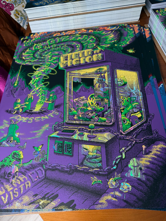 Field of Vision Reprint - Purple and Green Holo Swirl